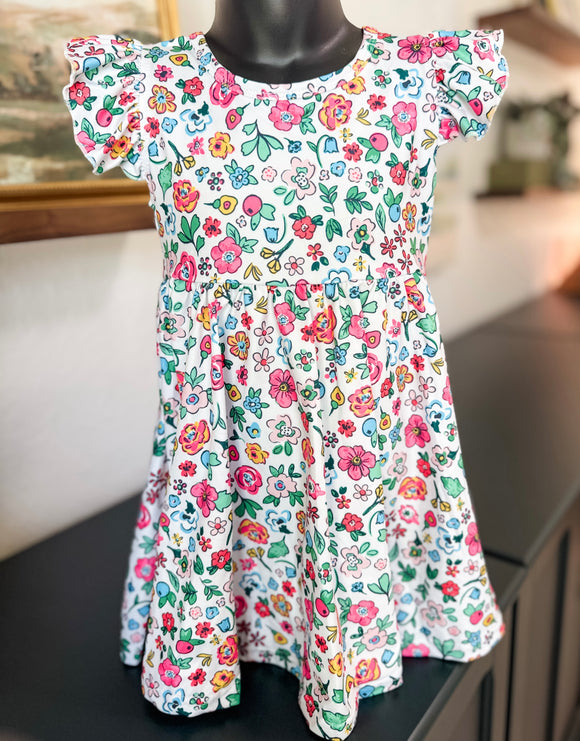 Blueberry Bramble Twirl Dress