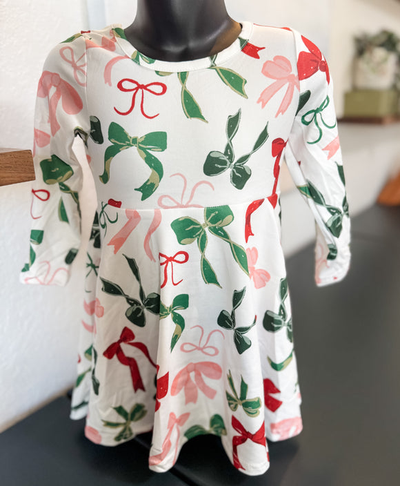 Dainty Ribbon Twirl  Dress