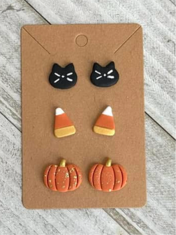 Fall Trio Clay Earrings (ETA 3 WEEKS)