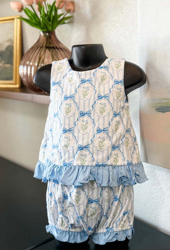 Bluebonnet & Bows Bloomer Set