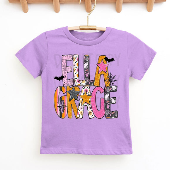 Adult Halloween Personalized Tee Long or Short Sleeve (ETA 4 Weeks)