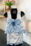 Bluebonnet & Bows Bloomer Set