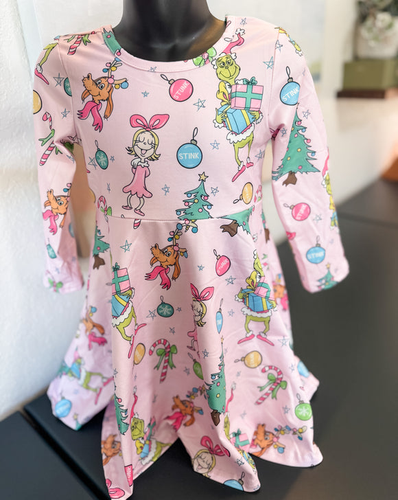 Grinch  Twirl  Dress