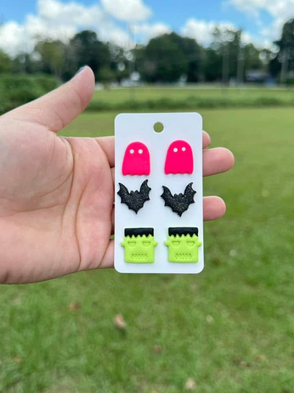 Scary Trio Clay Earrings (ETA 3 WEEKS)