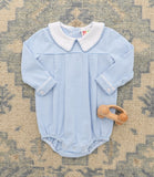 Henry Bubble Romper Light Blue Stripe