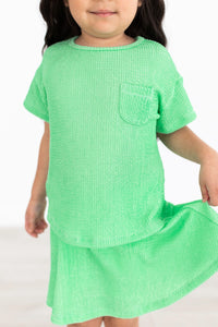 Seafoam Green  Scrunchy Top Mila And Rose Pre-Order (ETA 3 WEEKS)