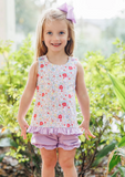 Jellybean Summer Floral Swing Back Bloomer Set